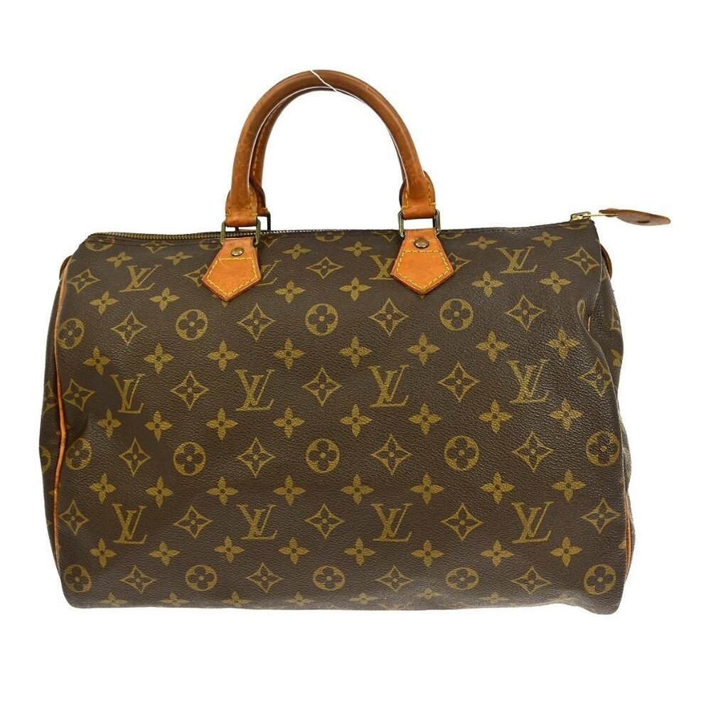 LOUIS VUITTON SPEEDY 35 HANDBAG PURSE MONOGRAM CANVAS M41524 VI864 RQ00225 - Picture 1 of 9